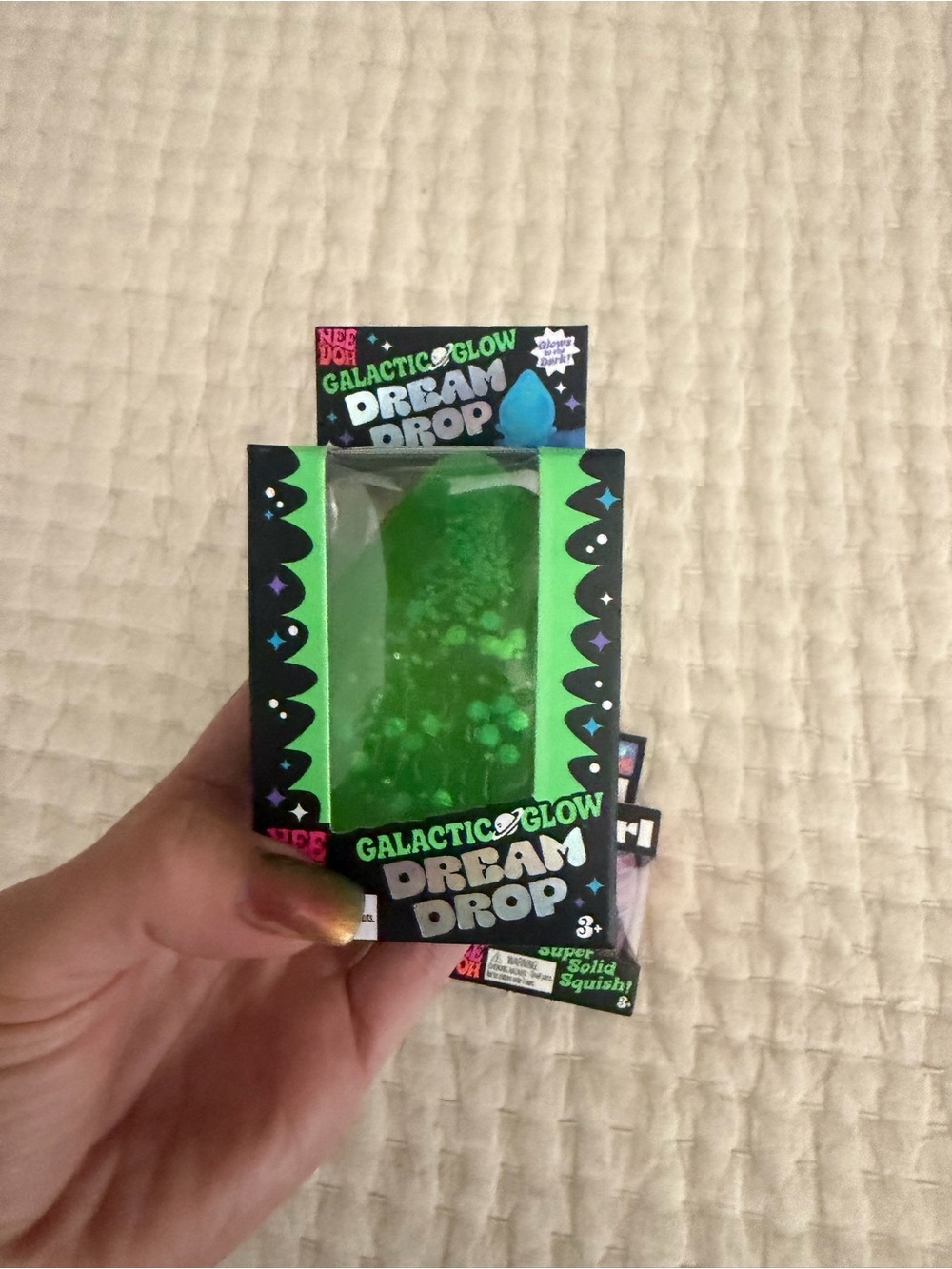 Galactic Glow Dream Drop Squish Toy - Neon Green